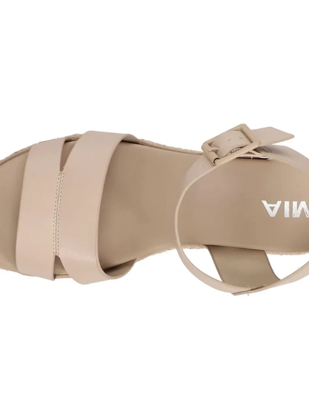 EUC MIA Beige Espadrille Platform Sandal , size 8, wore ONCE